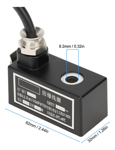 Conector Solenoide, Bobina De Válvula, A Prueba De Explosion
