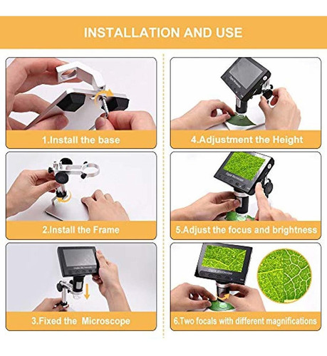 Microscopio Digital Con Pantalla Lcd Hd Leanking