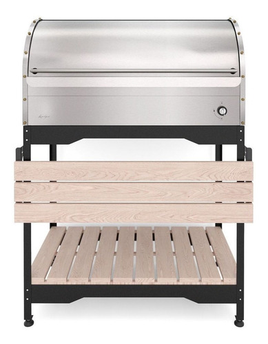 Parrilla A Gas Con Tapa Acero Inoxidable 90cm Luxorgas Movil