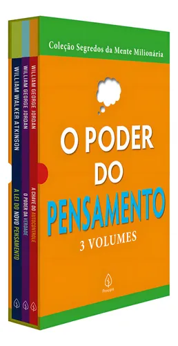 Box O poder do pensamento, de Jordan, Willian George. Segredos da mente milionária Editorial Ciranda Cultural Editora E Distribuidora Ltda., capa mole em português, 2021