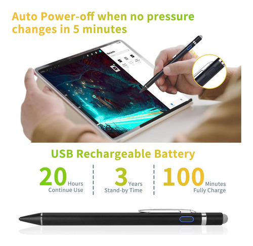 Pen Con Lápiz Óptico Evach Para Samsung Galaxy Tab A9 A8 A7