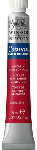 Acuarela Cotman Winsor And Newton Pomo 8 Ml Color carmesi alizarina 003