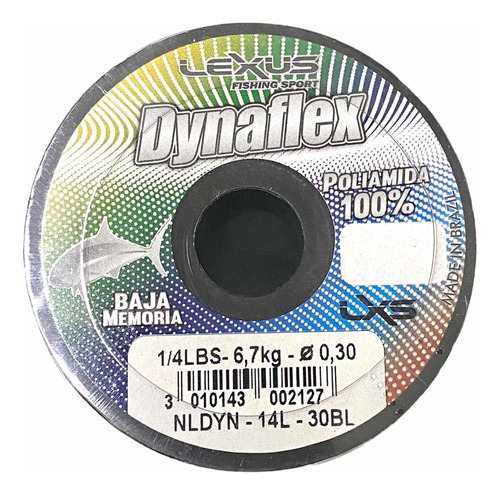 Nylon Para Pesca Lexus Dynaflex 1/4lbs 0,30mm 6,7kg 