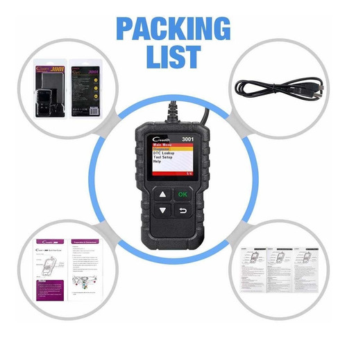 Imagen 2 de 7 de Escaner Automotriz Launch Scanner X431 Creader 3001 Obd2