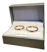 Comprar Par De Alianzas 3 Mm En Oro 18kt Con Garantía (a Medida)