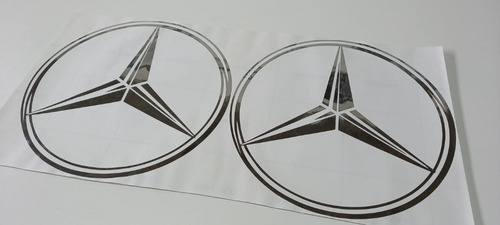 Calco Visera Mercedes Benz + Insignias Laterales (cromadas)