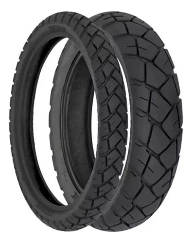 Par Pneu Nx Xr 200 110/80-18 + 90/90-21 Technic T & C Plus