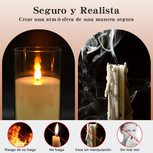 Velas Led Recarregáveis Sem Chama, Velas De Plástico