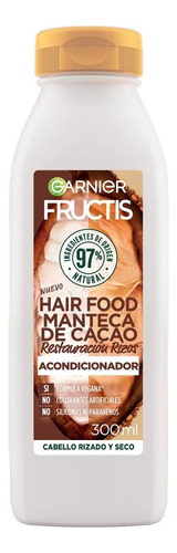 2 Pzs Garnier Hair Food Cacao Acondicionador Fructis 300ml