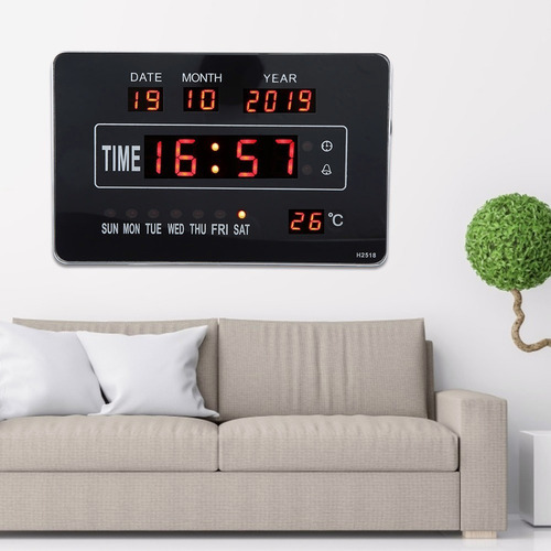 Reloj De Calendario Electrónico Multifunción Montado En La P