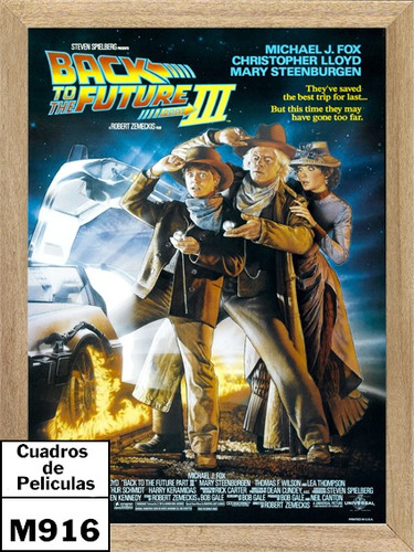 Regreso Al Futuro Iii, Cuadro, Cine, Póster, Película   M916