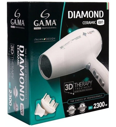 Secador De Pelo Ga.ma Italy Diamond Ceramic 3d Therapy 2300w