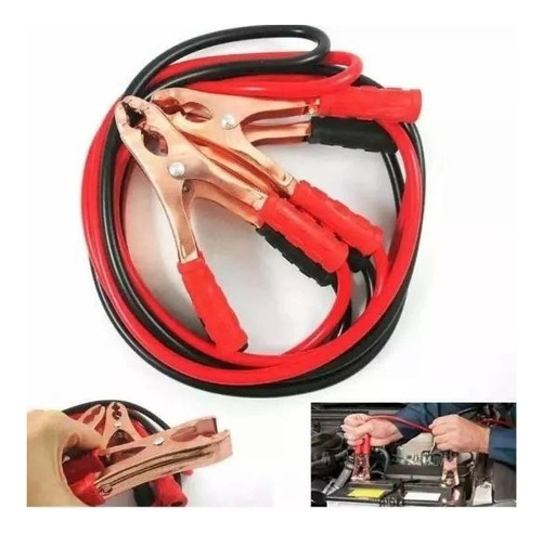 Cable Puente Bateria Booster 800 Amp Roba Corriente Auxiliar
