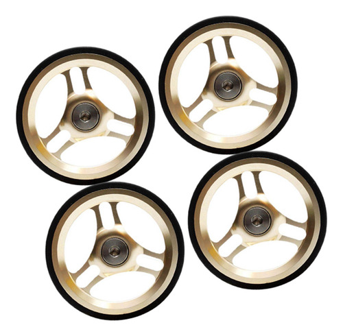 Ruedas Fáciles De La Rueda De La Bici Plegable 4pcs Para