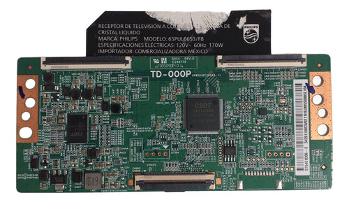 Tarjeta T-com Para Pantalla Philips 65pul6653/f8 (Usado)