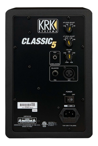 Imagen 6 de 9 de Monitores Estudio Krk Cl5 G3 Rokit Classic 5 Activos 50w Par