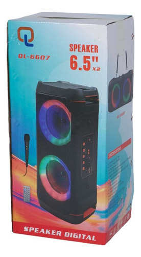 Bocina Bluetooth 6.5 Ql-6607 Color Negro