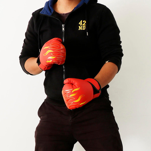 Guantes De Entrenamiento De Boxeo Pu Mma Lucha Saco De Arena