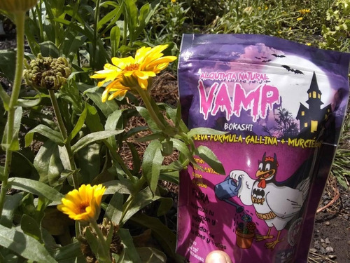Imagen 3 de 10 de Vamp Bokashi Guano De Gallina Y Murcielago Floración 800 Cm3