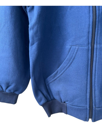 Campera Frisa Jogging Azul Escolar Uniforme Colegio Buzo Azul 10