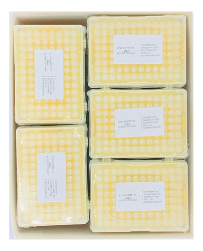 Puntas Hidrofóbicas De 200ul Con Filtro - Caja C/960 Piezas