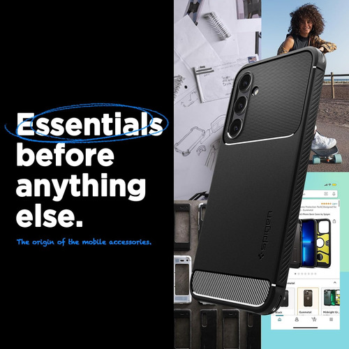 Case 100% Original Spigen Rugged Armor Para Galaxy S23 Fe