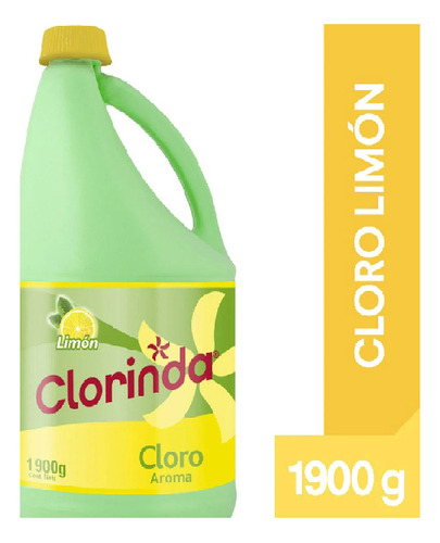 Cloro Tradicional Clorinda  1.9l, Limon (4uni)super