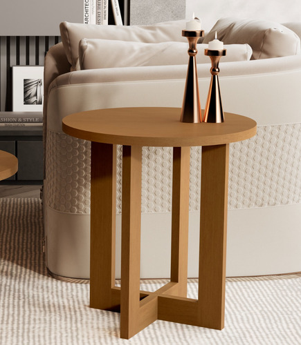 Mesa Lateral Be Caramelo - Be Design