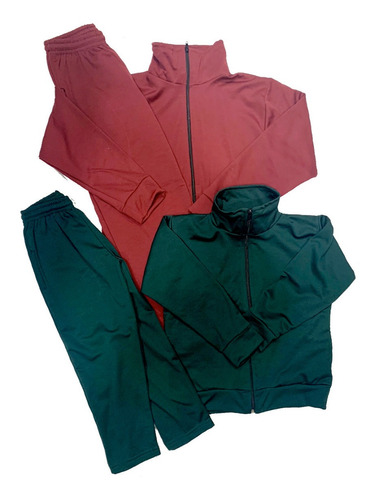 Conjunto Jogging Colegial C/ Campera Escolar Colores T4 A 14