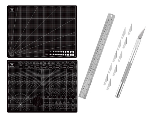 Base Tabla De Corte Tablero   A2  60x45 Cm + Bisturi Regla