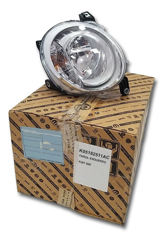 Imagem 2 de 7 de Farol Completo Lado Motorista Fiat 500 Cult 2014 Novo