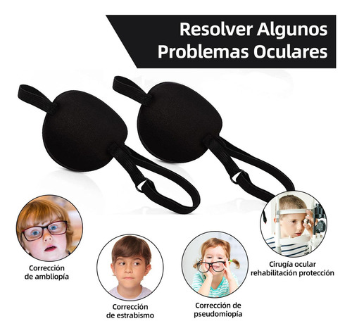Almohadillas Ajustables Para Ojos Perezosos De 2 Piezas, Par