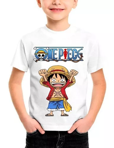 Camiseta One Piece Luffy Camisa Blusa Anime Promoção Roupa em Promoção na  Americanas