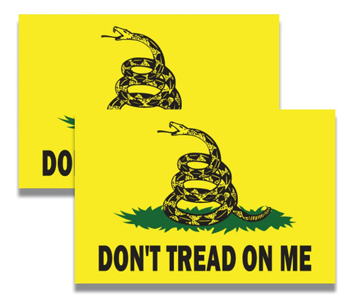 Don't Tread On Me Gadsden Flag Car Decal, 4x6 Inches,...