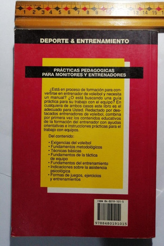 Libro El Entrenador De Voleibol. Klaus Drauchke (Usado)