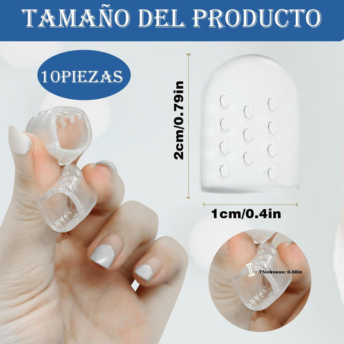 10 Piezas Protector Dedos Pie, Protector Para Dedos De Los