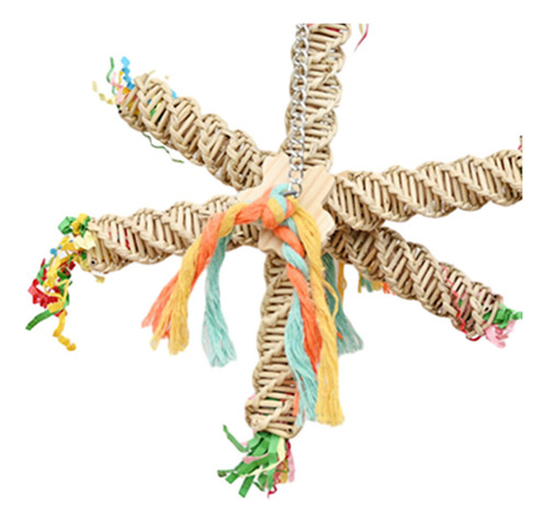 Juguetes Flexibles Parrot Rope Con Forma De Jaula Para Pájar