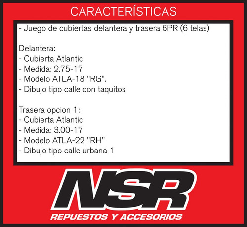 Juego Cubiertas + Anchas 6 Telas Wave Futura Dl Crypton Nsr