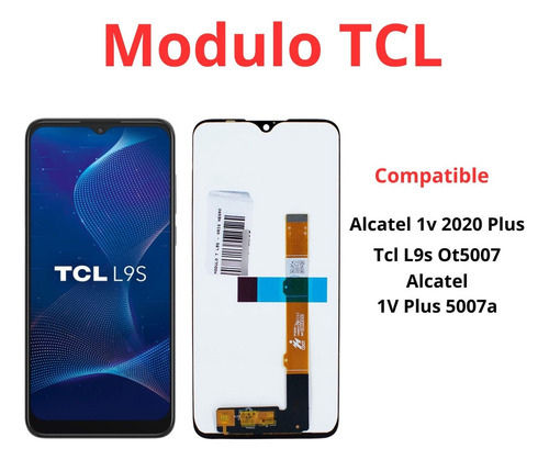 Modulo Para Alcatel 1v 2020 Plus 1v Plus 500 Tcl L9s Ot5007 Negro