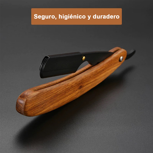 Sjrohe Kit De Barberia Porta Navaja Barbero De Maderaacero Inoxidablenavaja Para Afeitarnavaja Afeitarafeitarcalidad Profesionalacero Alemanpara Peluquero Afeitarcolor Negro30 Piezas Palas