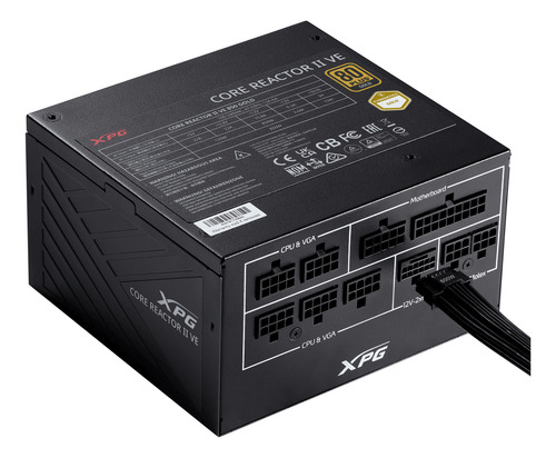 Fonte Xpg Core Reactor Ii Ve 650w 80plus Gold Modular Pfc Preto