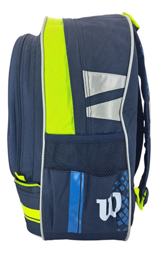Mochila Escolar Wilson Con Organizador Interno Y 5 Compartimientos (ix266717) Azul Liso