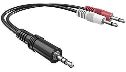 Cable De Audio Macho Estéreo De 3,5 Mm A Macho Mono Dual De 