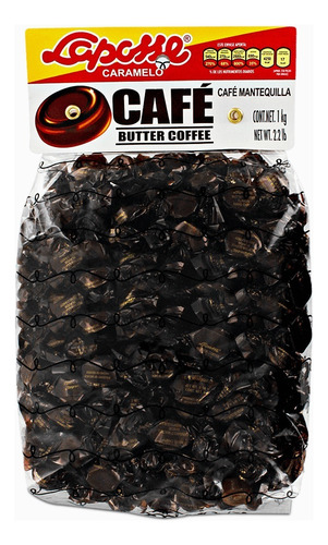 Caramelo Café Y Mantequilla Laposse Bolsa 1 Kg