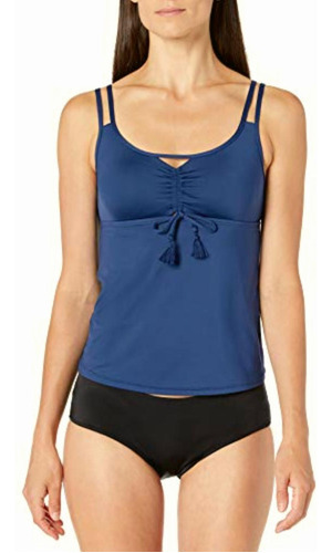 Bca By Rebecca Virtue Tankini Para Mujer, Agua Profunda, Xl