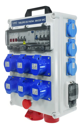 Tablero De Faena Portatil C/parada De Emergencia Ip65 Lexo