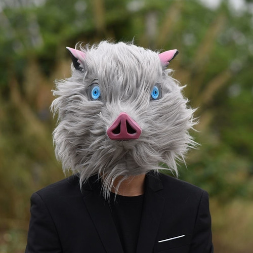 Máscara De Cosplay De Halloween Para Demon Slayer Inosuke