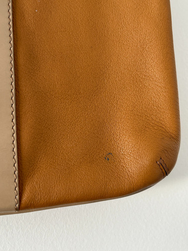 Sobre - Jackie Smith - Cuero Beige Y Amarillo Fluo Beige Níquel (Usado)