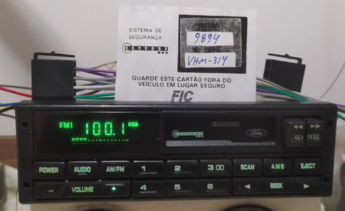 Rádio Toca Fitas Fordline Bluetooth E Revisado. Impecável!!! (Usado)