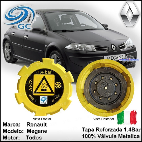 Imagen 1 de 2 de Tapa Envase Deposito Agua Renault Megane Todos Reforzada 1.4
